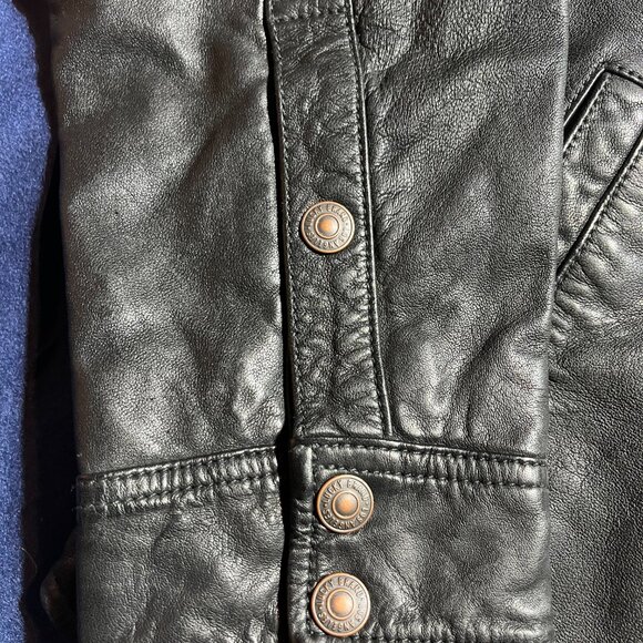 Lucky Brand Leather Jacket NWT Size Small - Picture 4 of 9